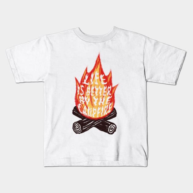 Campfire Kids T-Shirt by laura-nagel